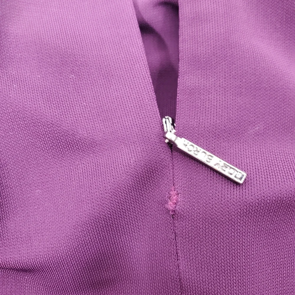 Tory Burch Eva Jewel Neck Plum Dress
